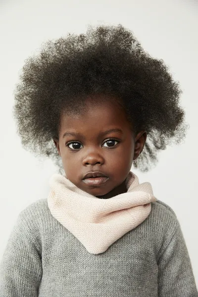 Girl Alpaca Sweater With Back Opening
