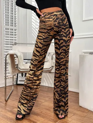 Glamorous Animal Natural Long Women Pants