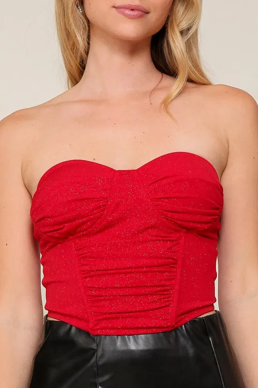 GLITTER TUBE TOP