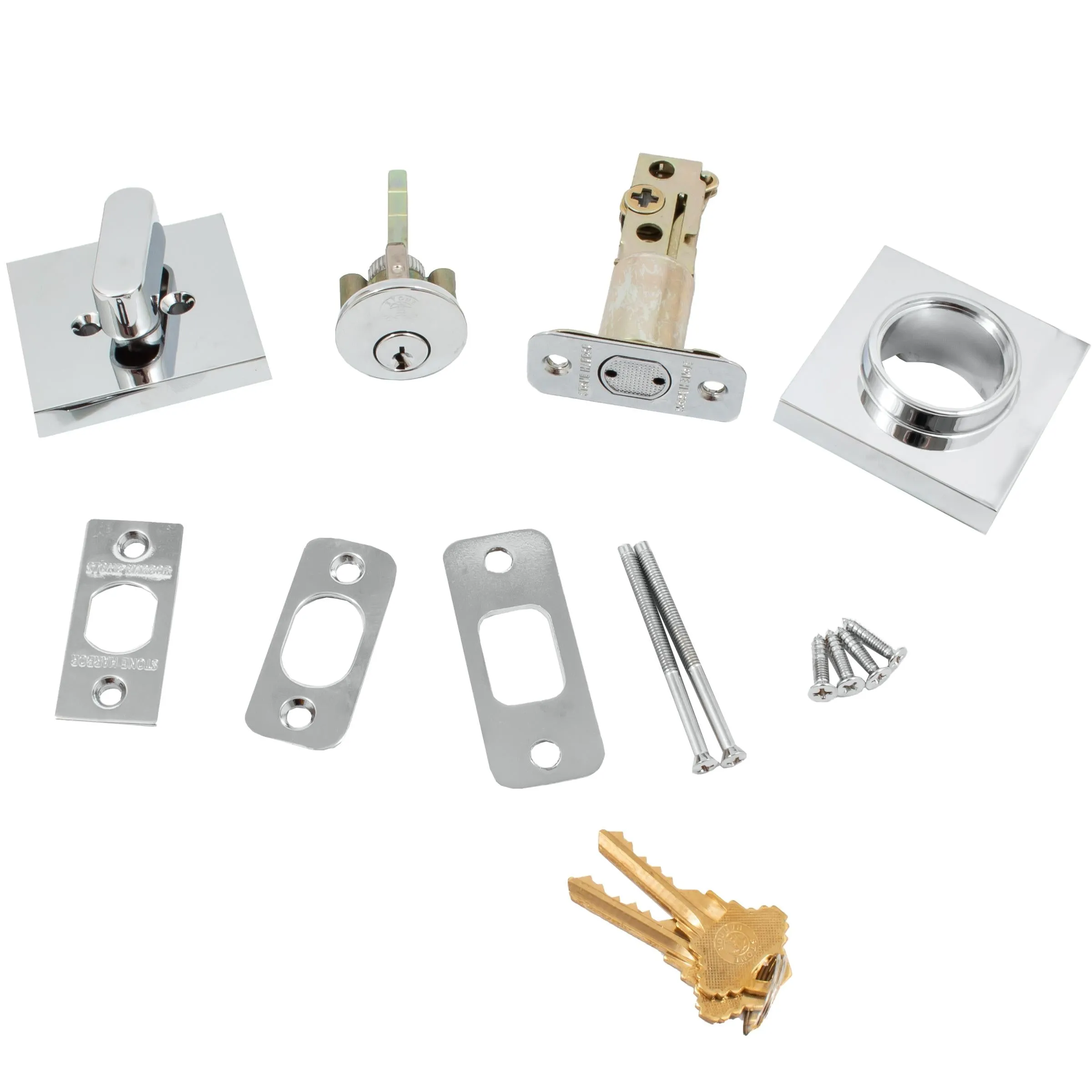 Grade 3 Contemporary Square Deadbolt