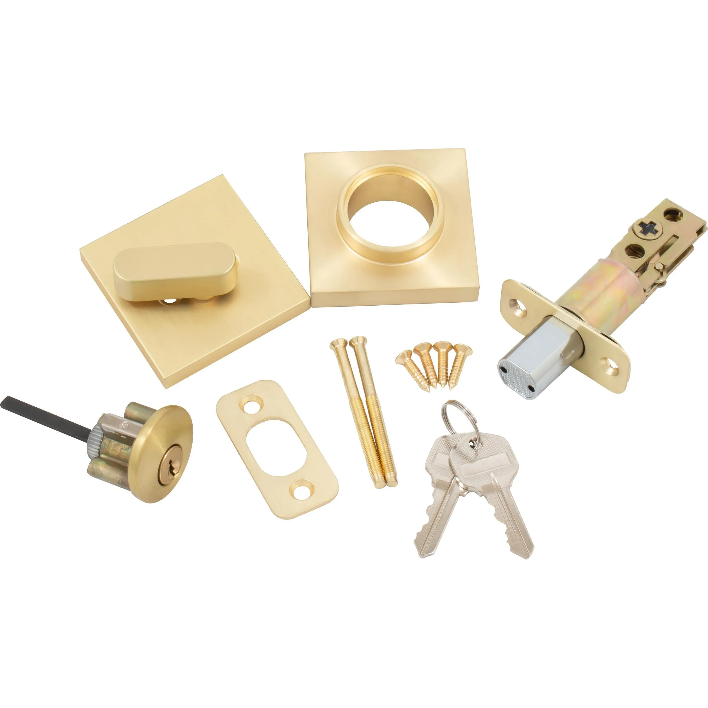 Grade 3 Contemporary Square Deadbolt