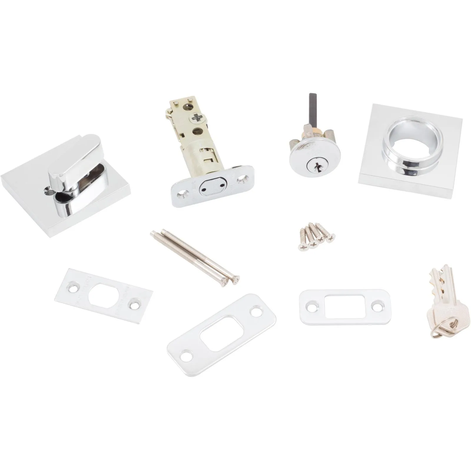 Grade 3 Contemporary Square Deadbolt