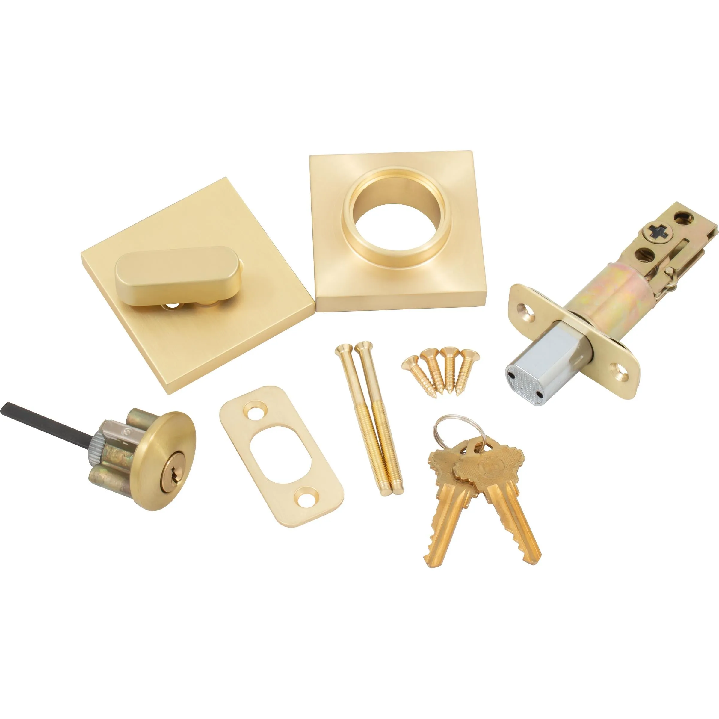 Grade 3 Contemporary Square Deadbolt