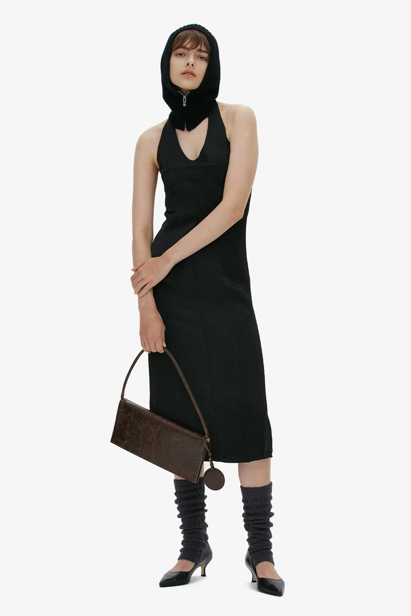 HALTER NECK SLIP DRESS