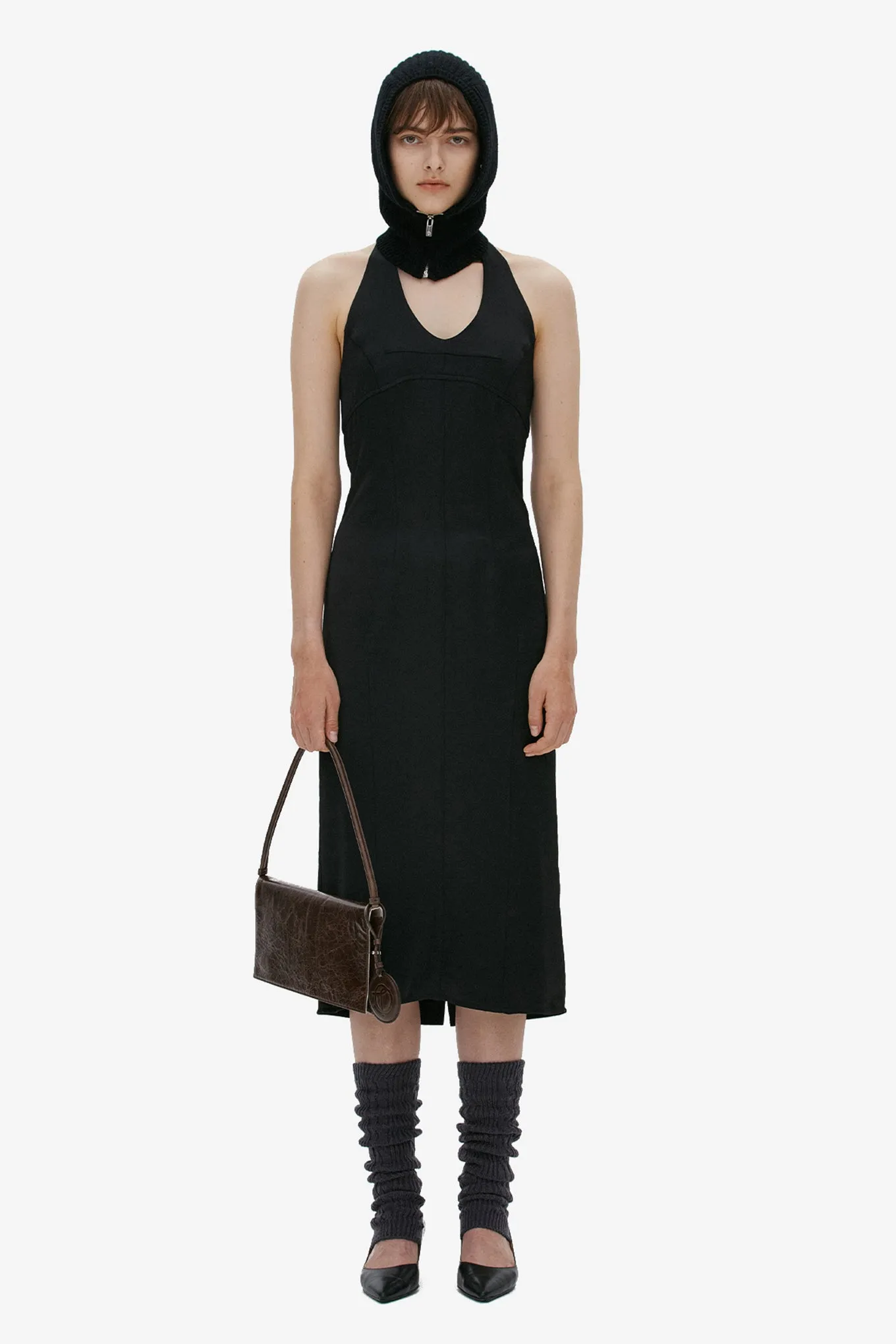 HALTER NECK SLIP DRESS