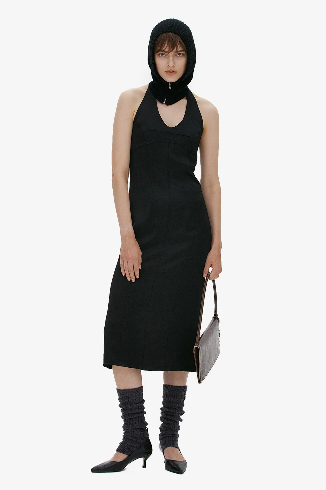 HALTER NECK SLIP DRESS