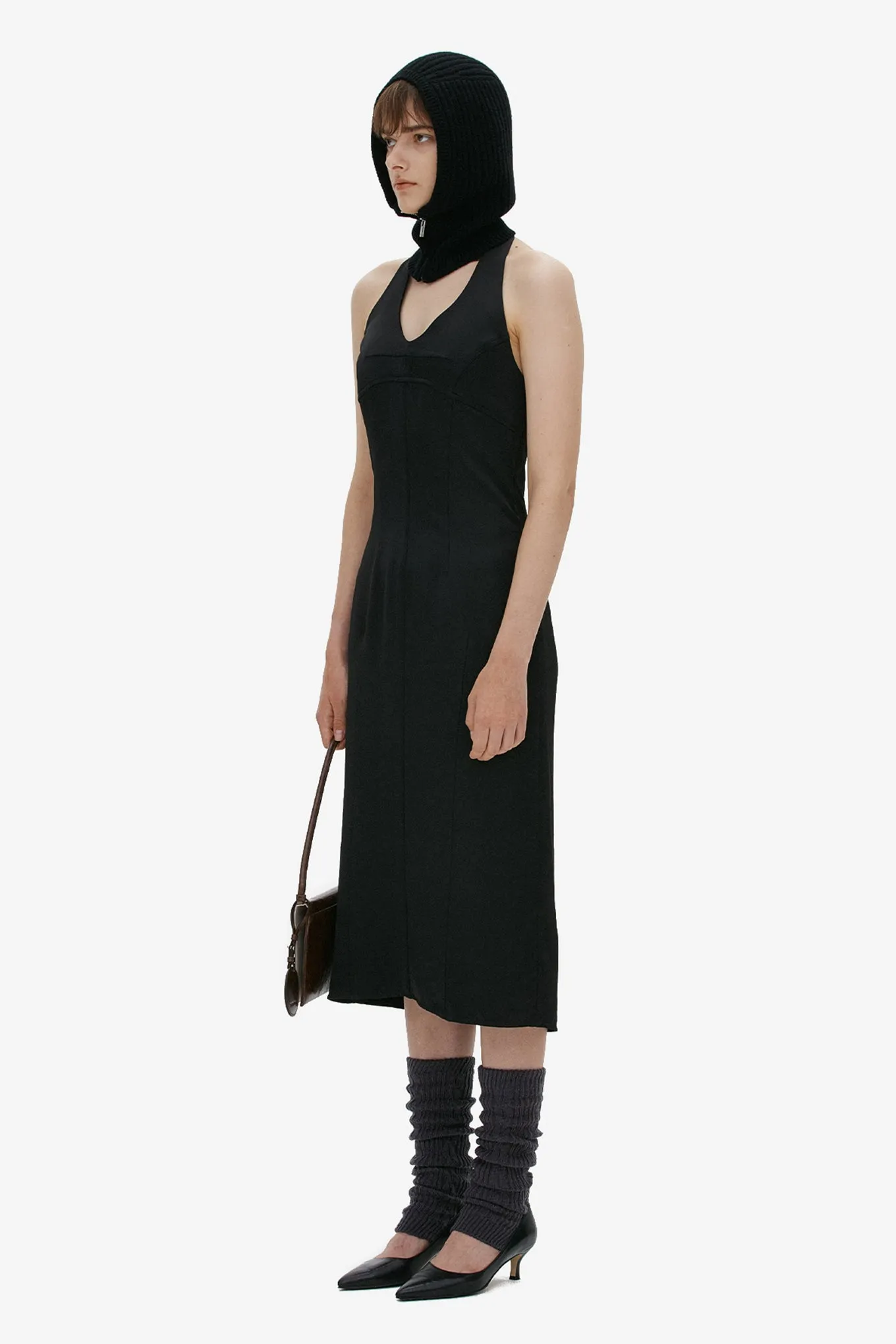 HALTER NECK SLIP DRESS