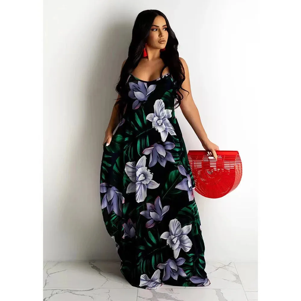 Isla - Stylish Floral Print Slip Dress for Women