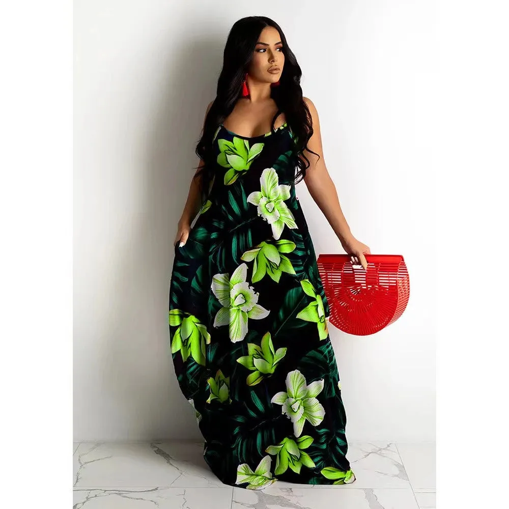 Isla - Stylish Floral Print Slip Dress for Women