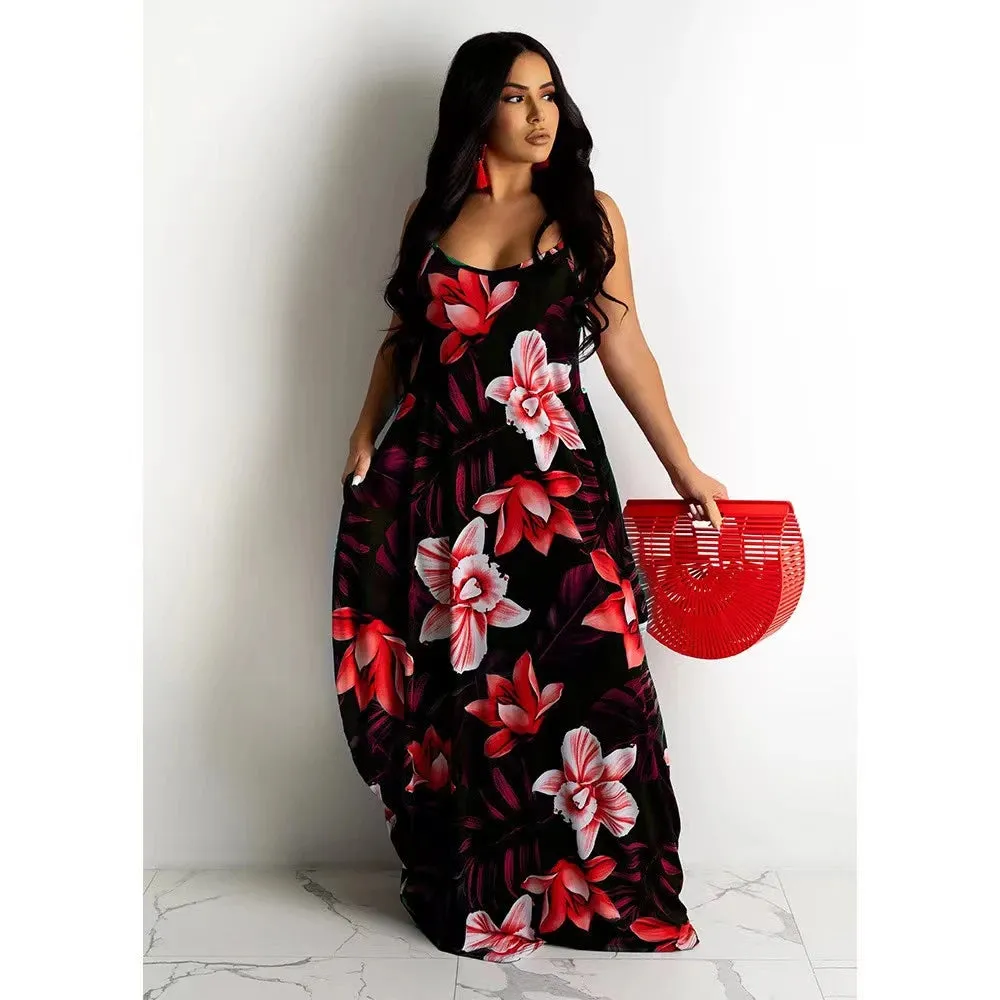 Isla - Stylish Floral Print Slip Dress for Women