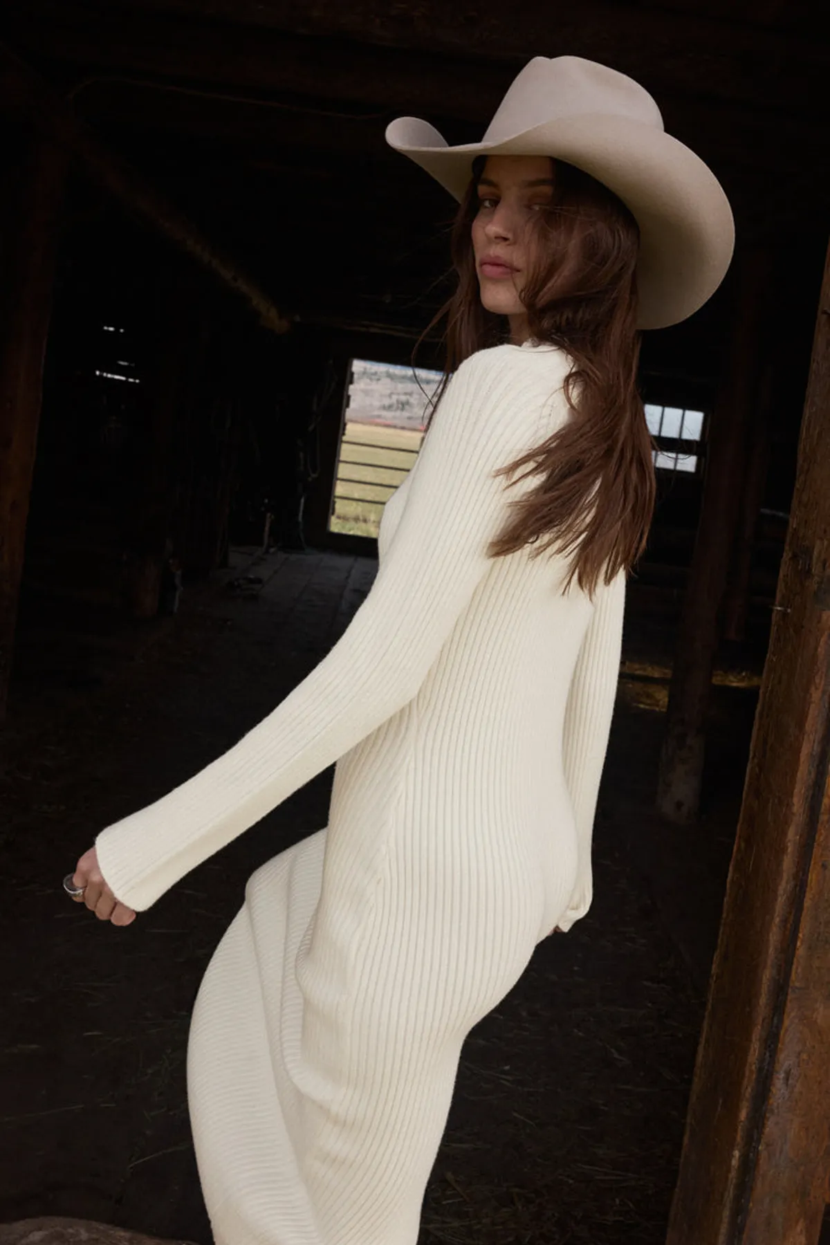 Kass Mock Neck Sweater Dress