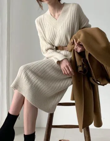 Korean Dress Sweater