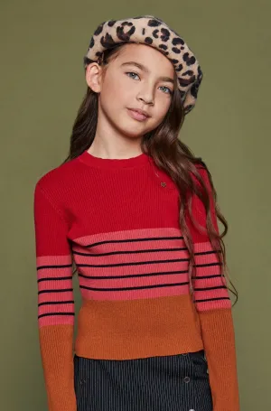 Kulia Flat Knitted Color Block Top