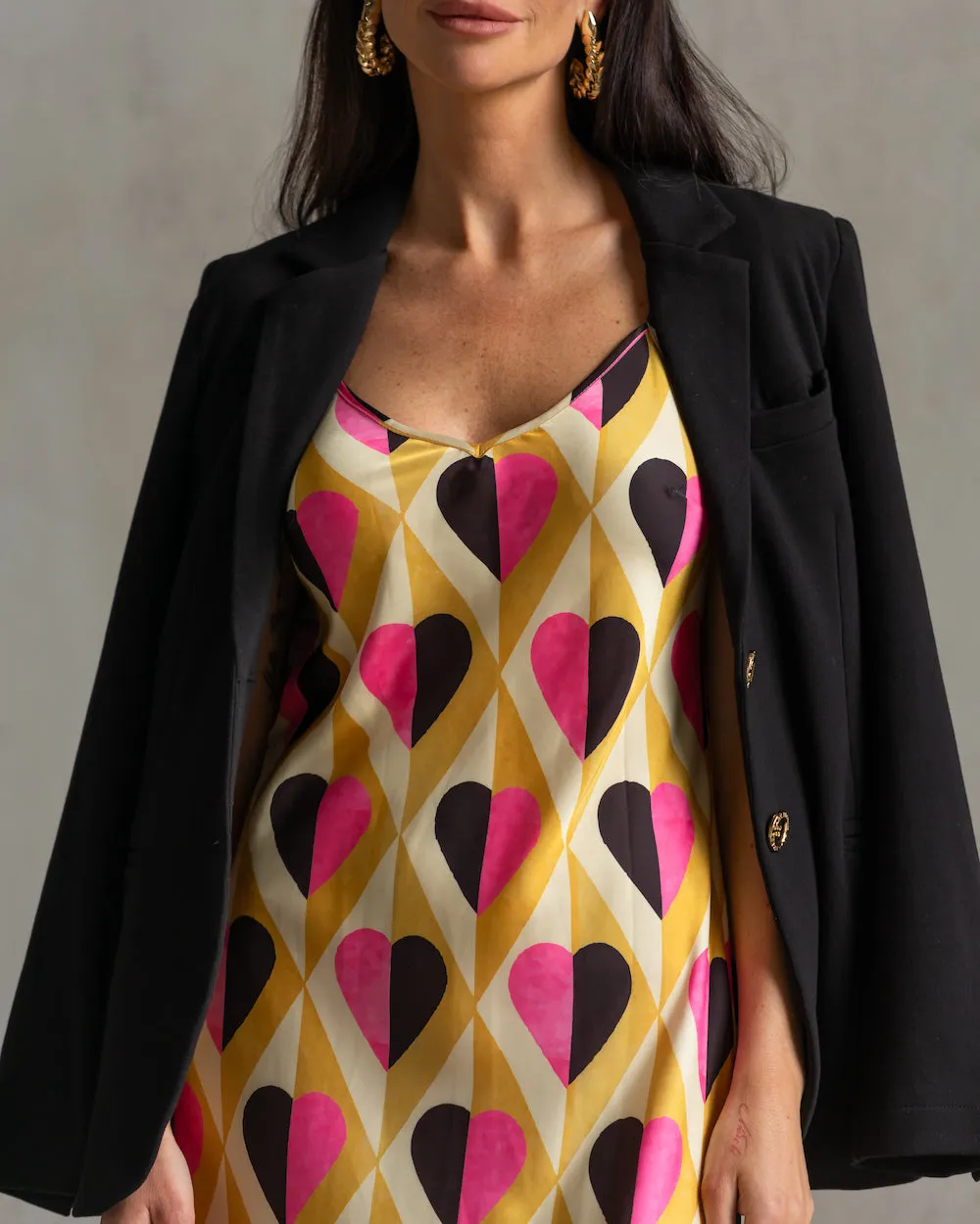 Lennon Zipslip™️ All Over Heart Dress