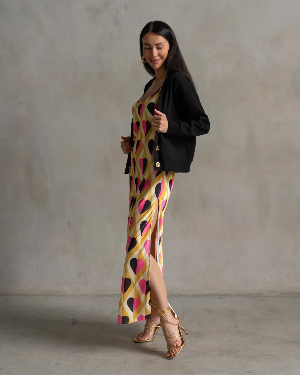 Lennon Zipslip™️ All Over Heart Dress