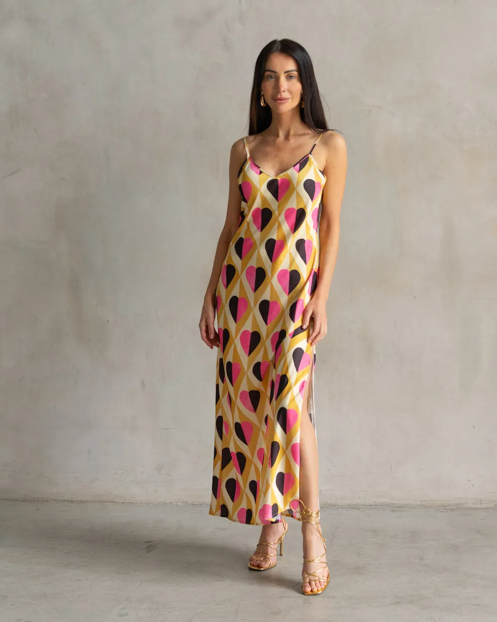Lennon Zipslip™️ All Over Heart Dress