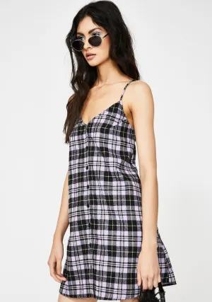 Lilac Plaid Sanna Dress