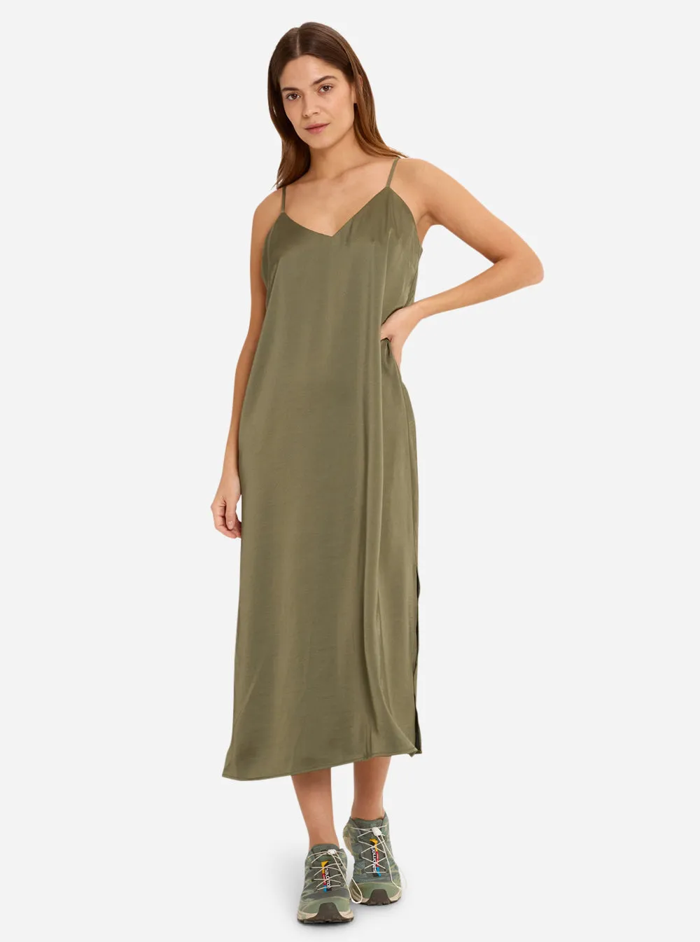 Lima Slip Dress - Green
