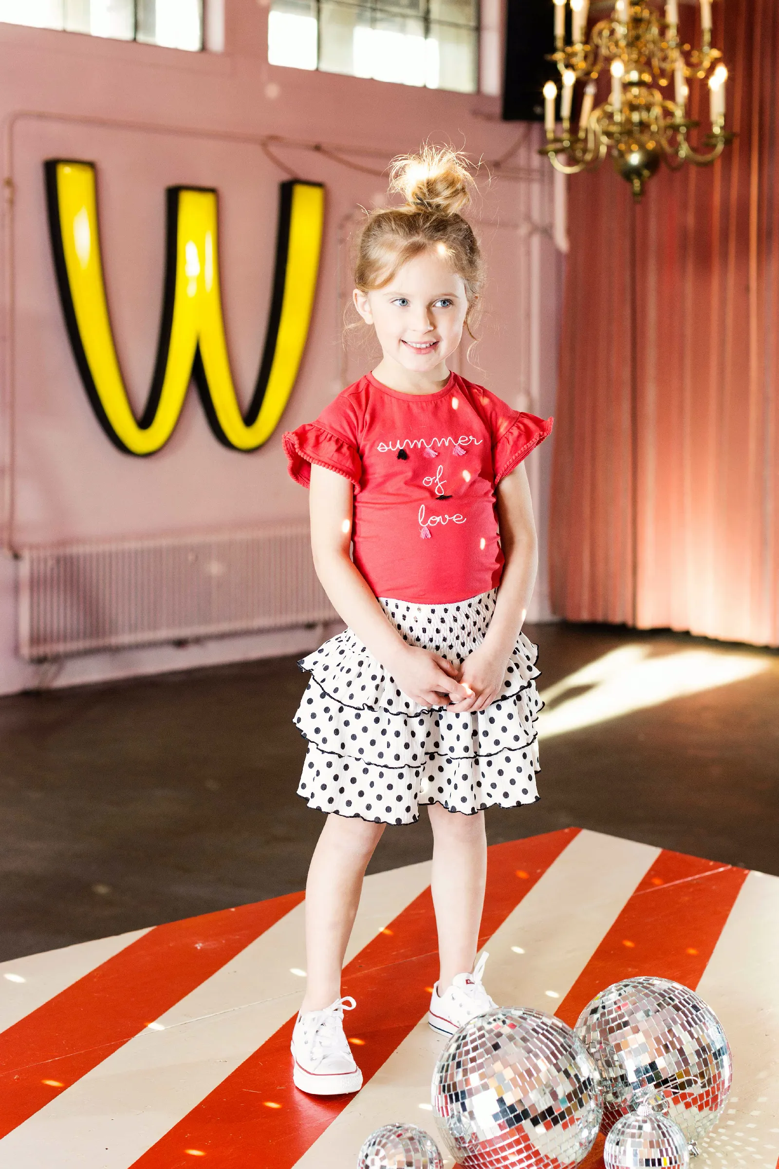 Little Looxs Little 3 layered skirt dots