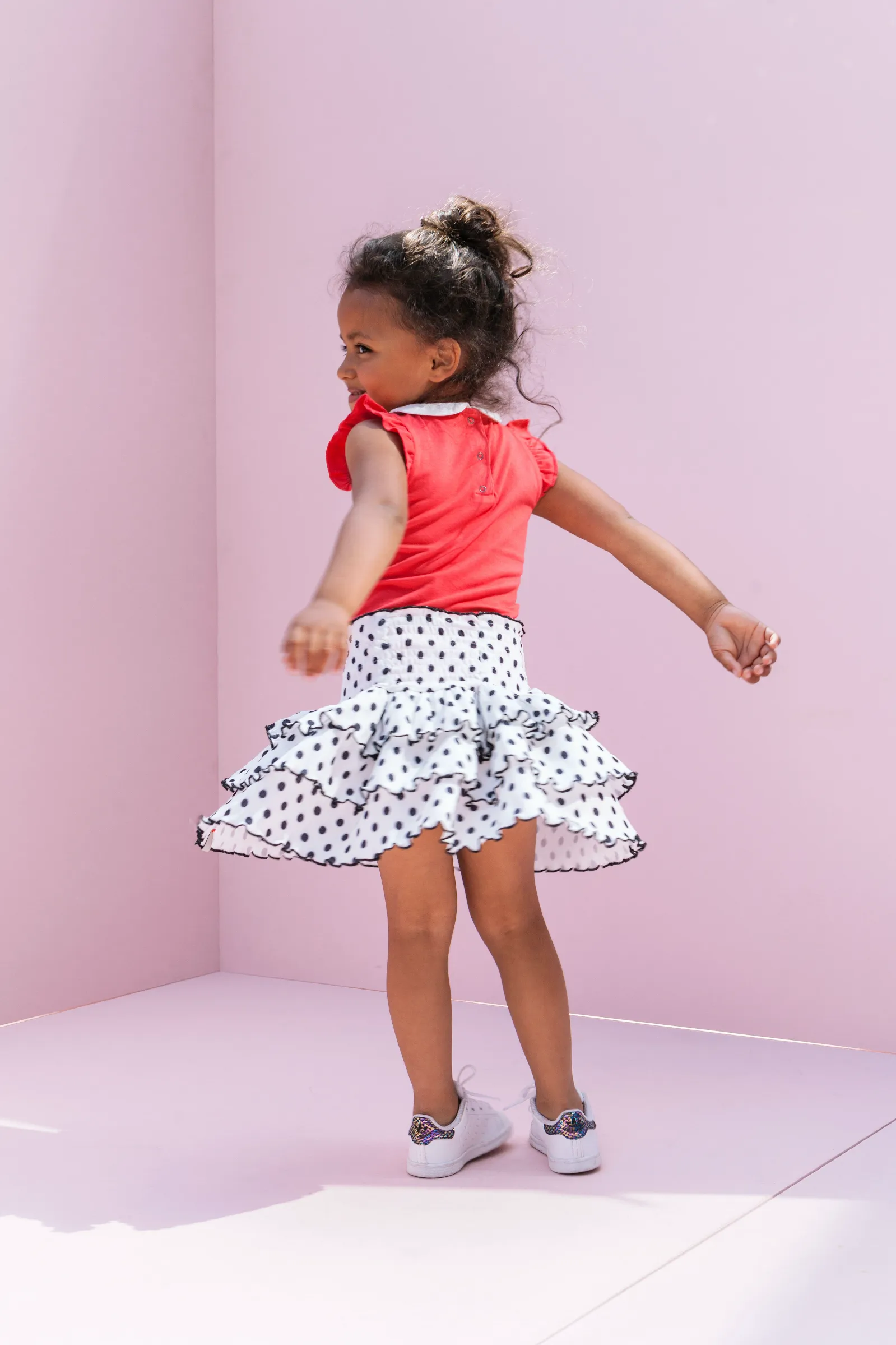 Little Looxs Little 3 layered skirt dots