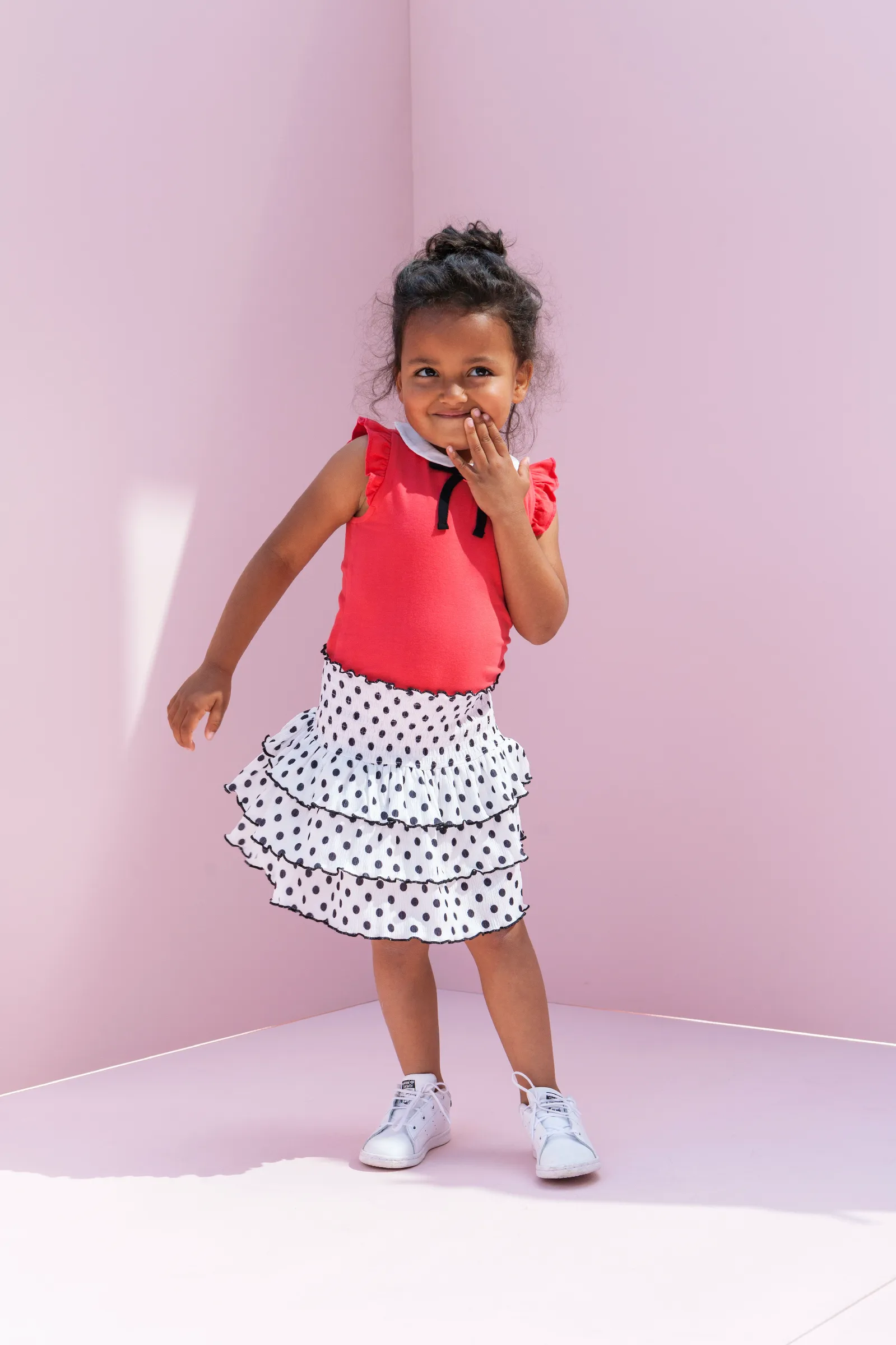 Little Looxs Little 3 layered skirt dots