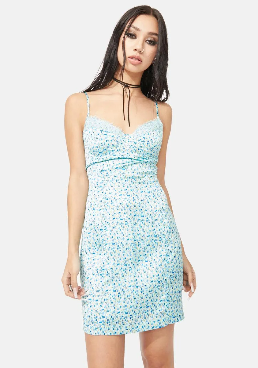 Love Addiction Satin Slip Dress