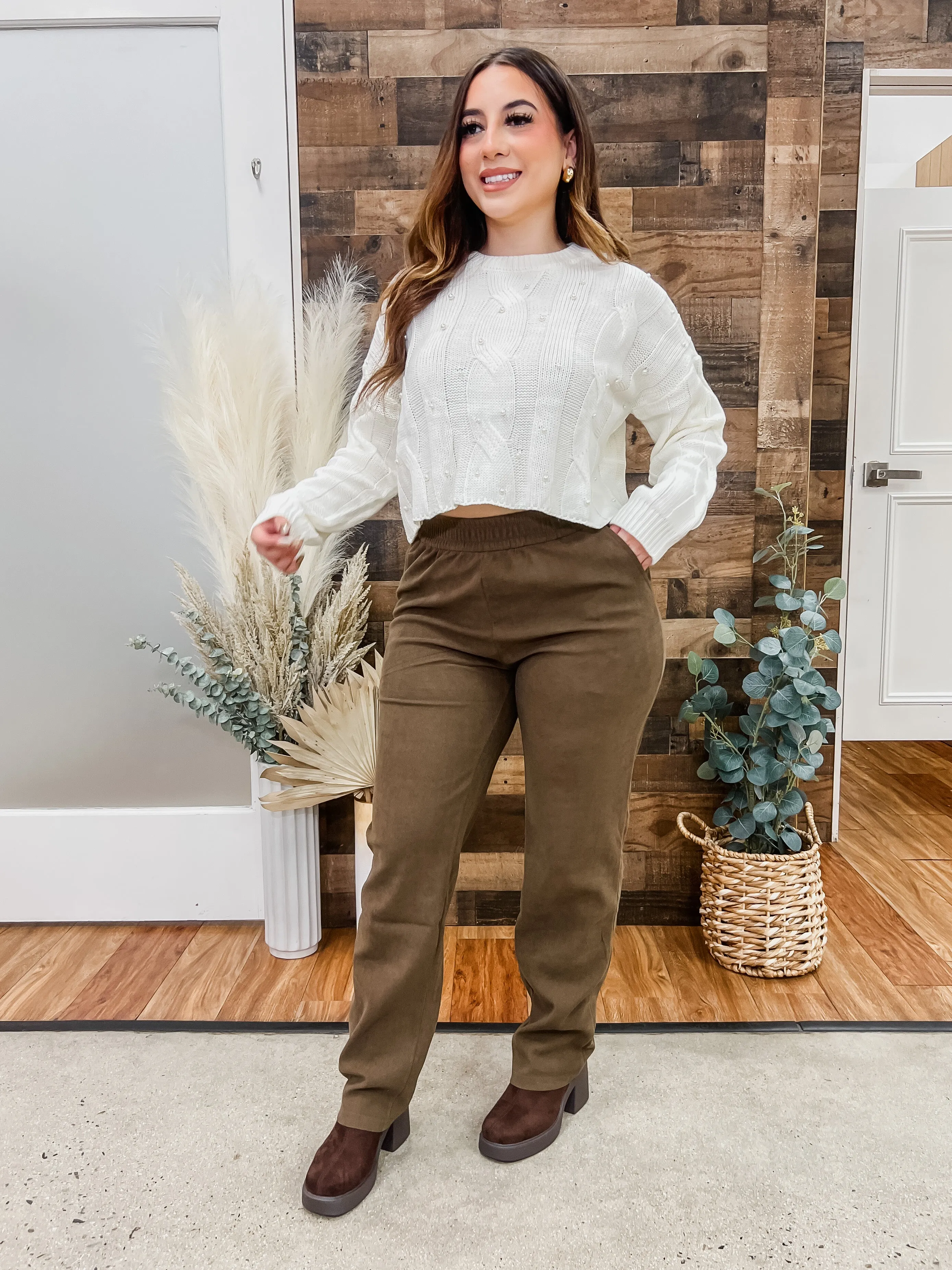 Mabel Pearl Accent Sweater