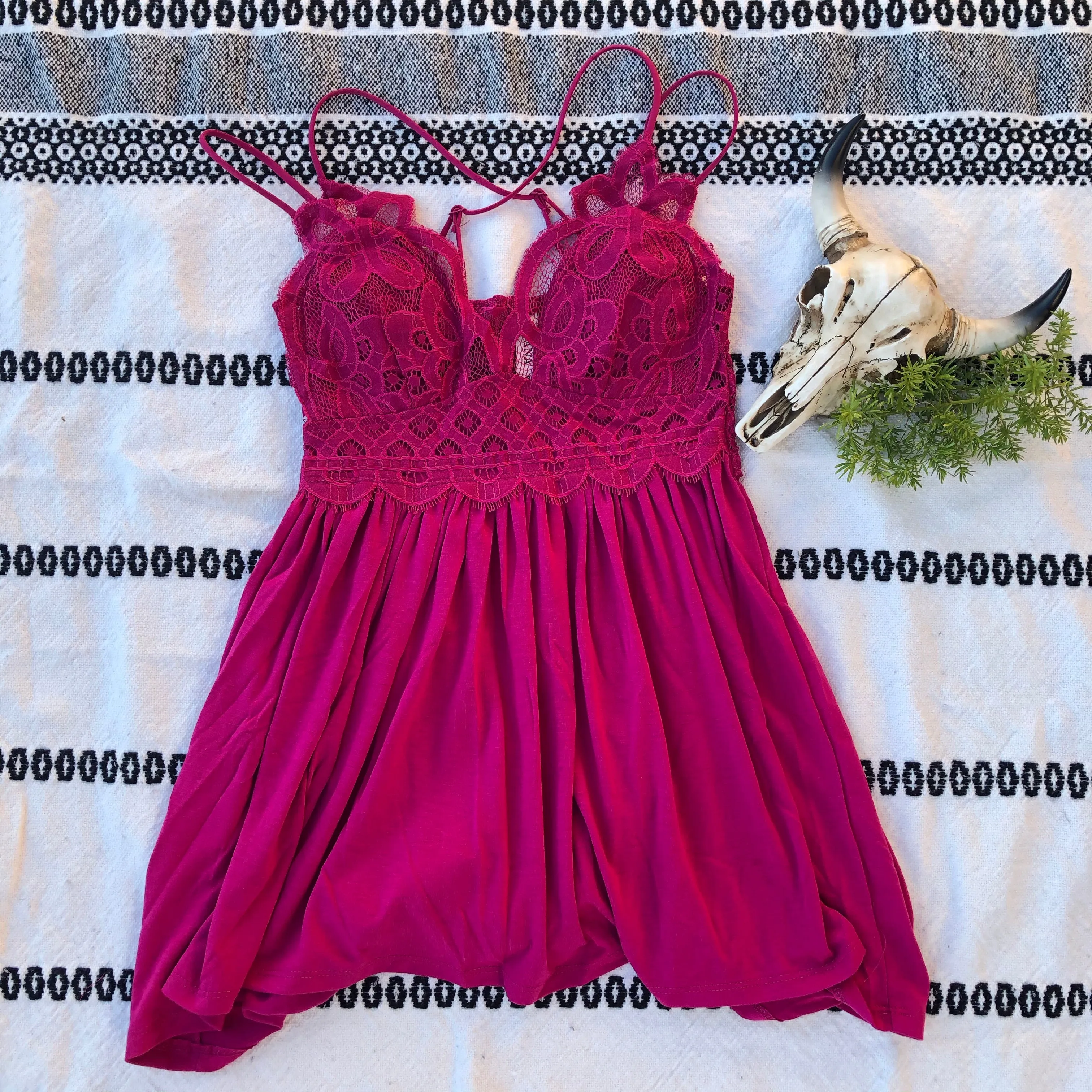 Magenta Bralette Top
