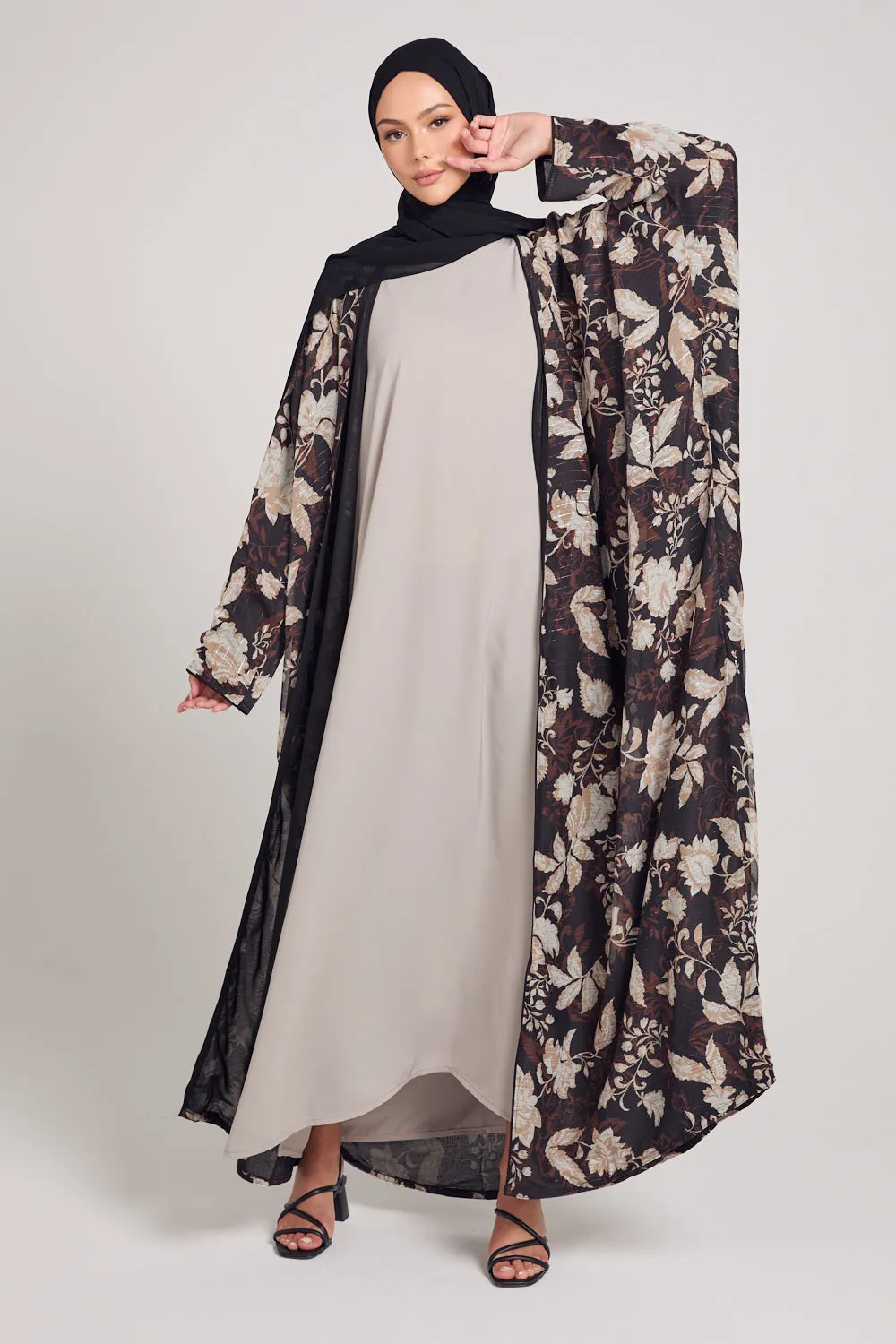 Mahogany Floral Bisht - LIMITED EDITION