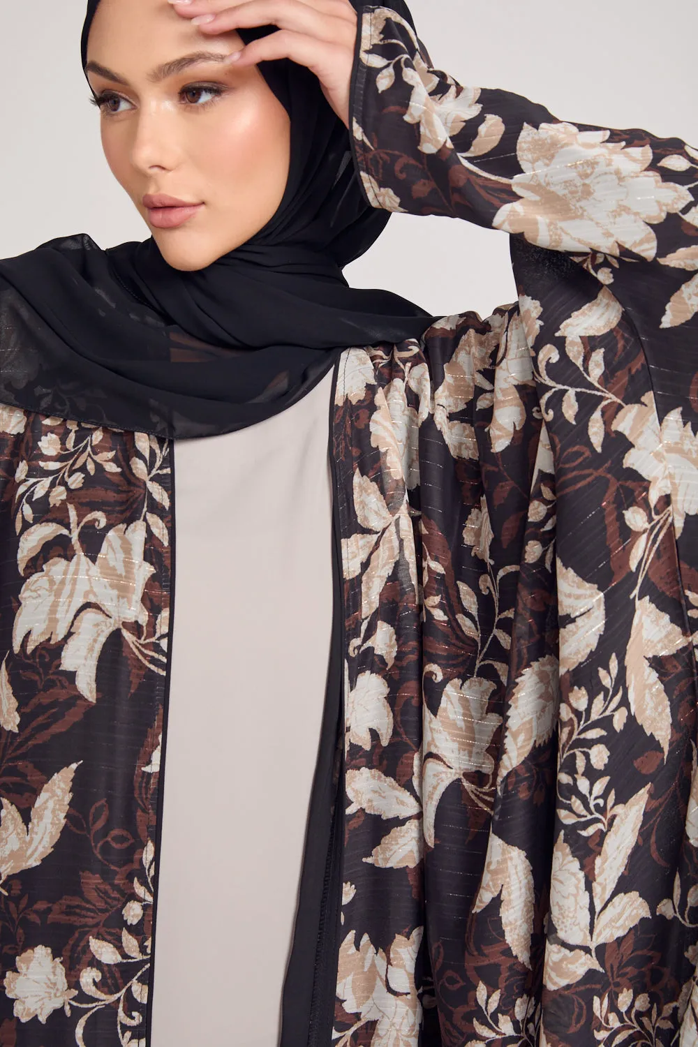 Mahogany Floral Bisht - LIMITED EDITION
