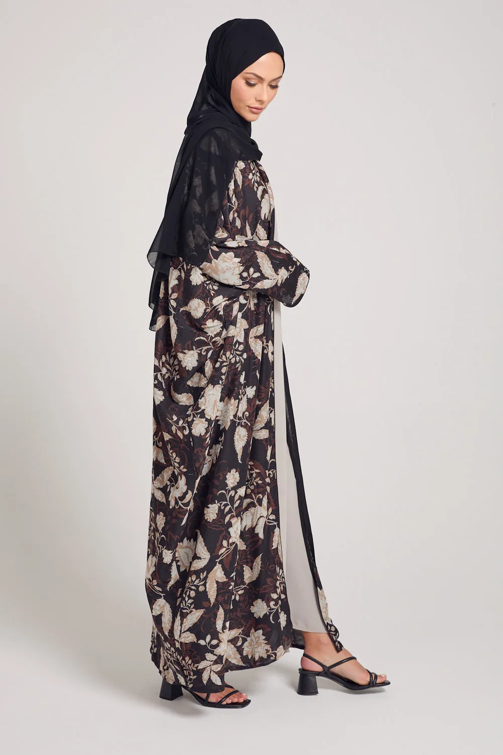Mahogany Floral Bisht - LIMITED EDITION