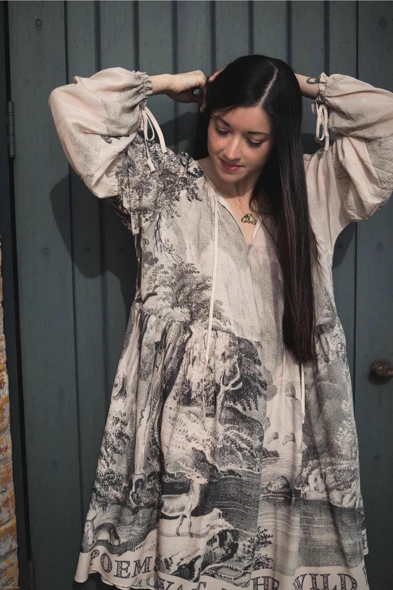 Market Of Stars Wildwood Reversible Printed Bamboo Layering Tunic Dress Pre-Order Ships Sept 30th