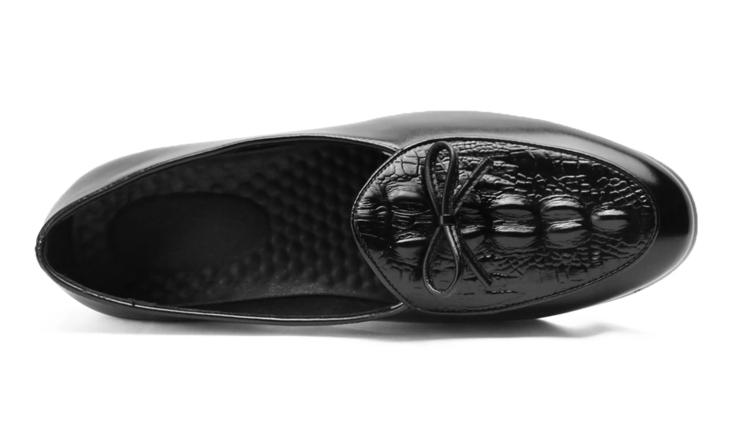 Men's Croc Bow Loafers Black