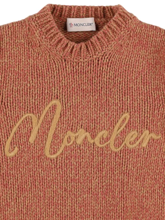 Moncler   Logo virgin wool sweater dress 