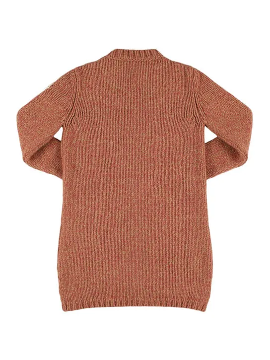 Moncler   Logo virgin wool sweater dress 