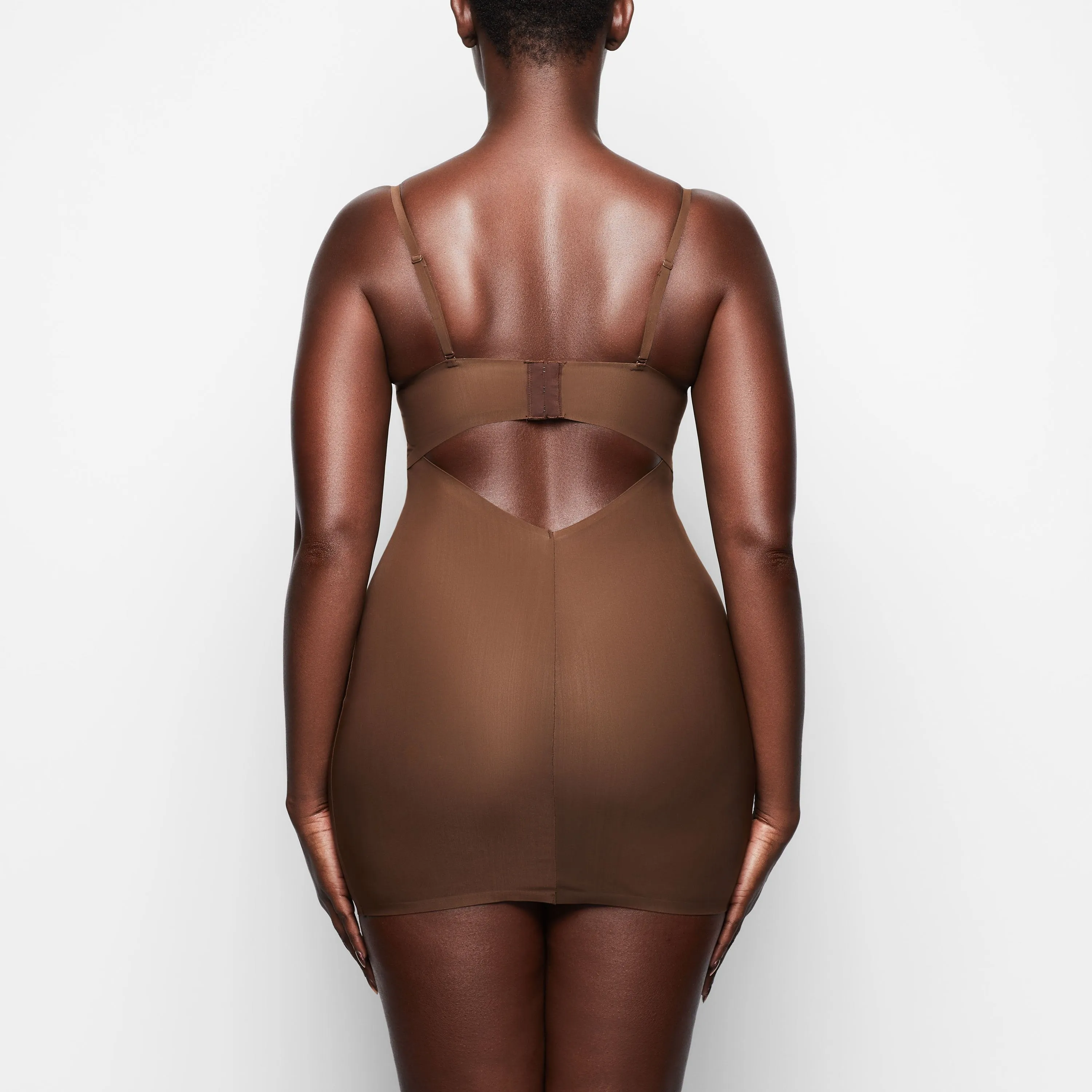 NAKED CONVERTIBLE SLIP DRESS | SMOKEY QUARTZ