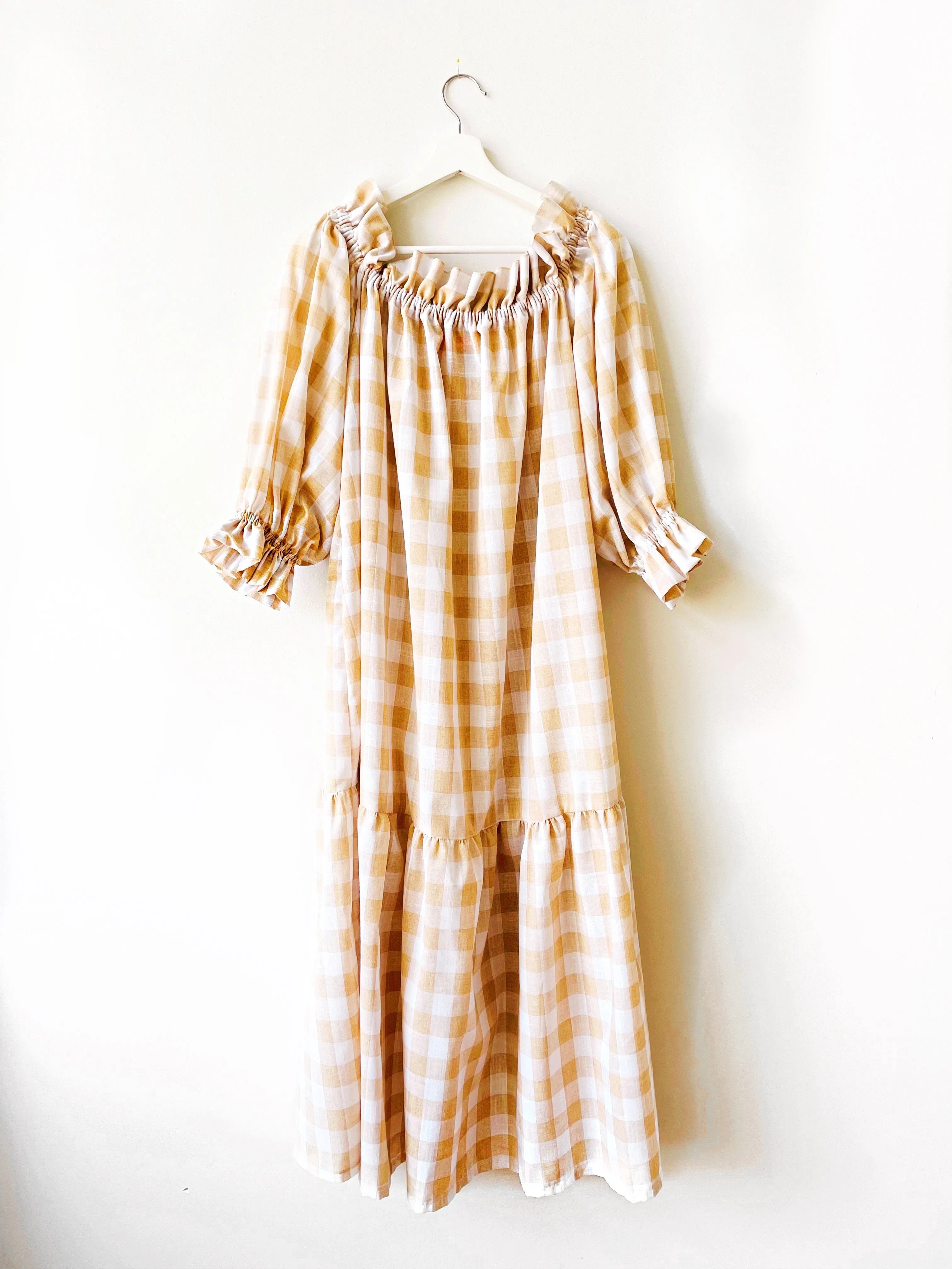 Nikita Day Gown in Tan ( maxi & mini )