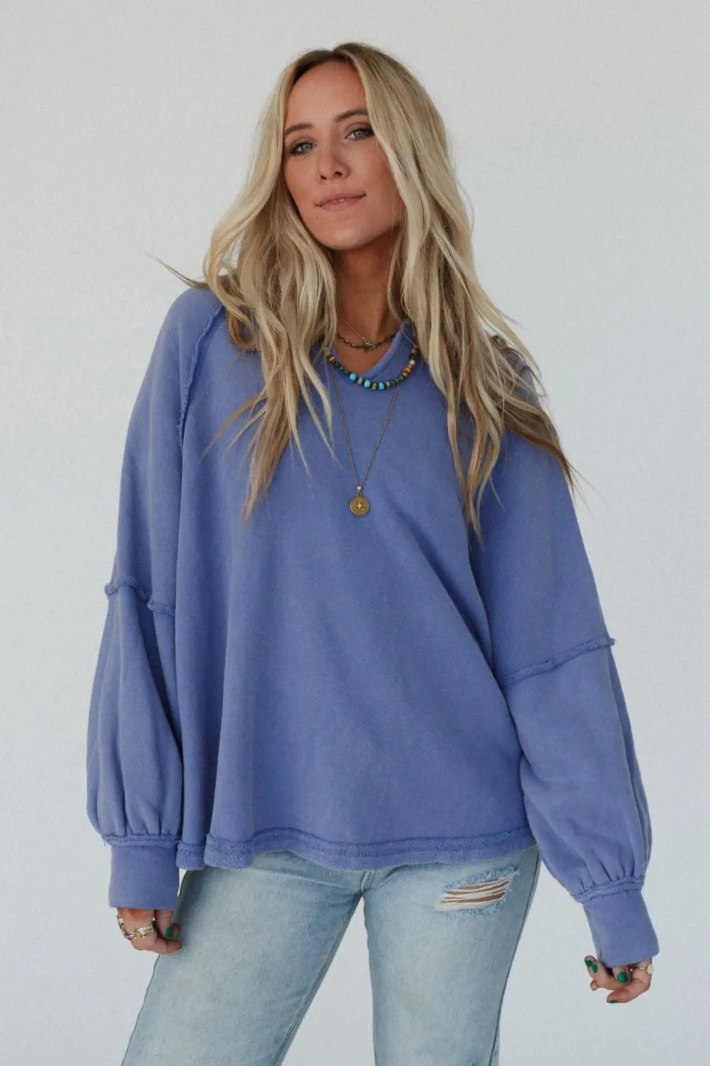 Noella Top - Periwinkle