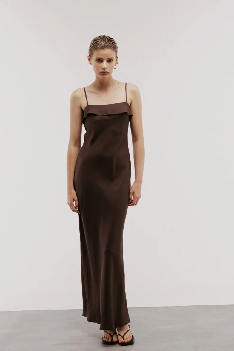 Nude Lucy - Thea Slip Maxi Dress (Clove)