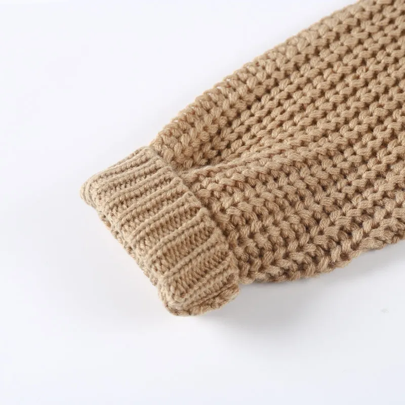 One-Shoulder Autumn/Winter Dress | Knitted Loose Jumper | Casual Pullover
