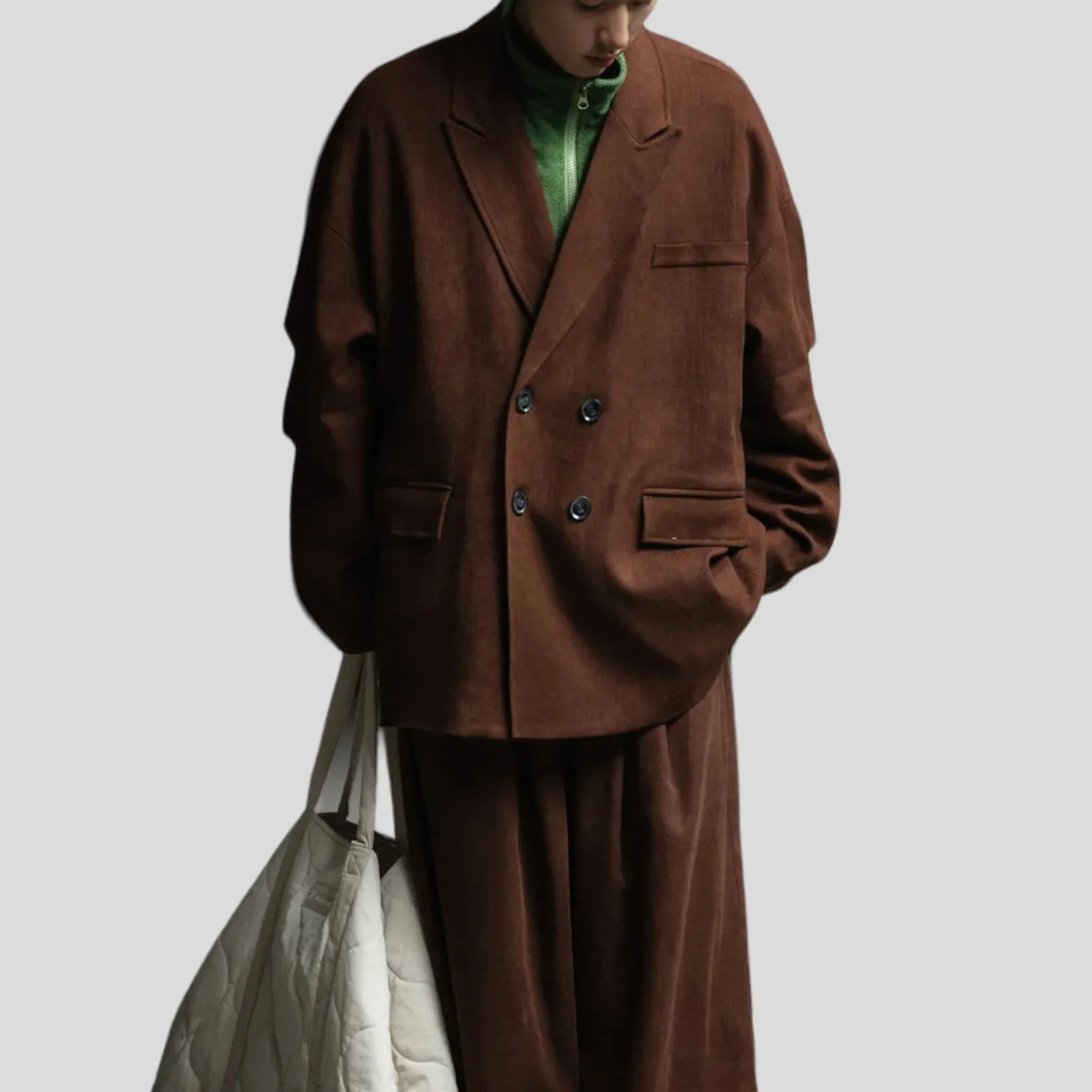 Oversized double breasted blazer