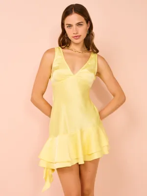 Ownley Sunshine Mini Dress in Butter