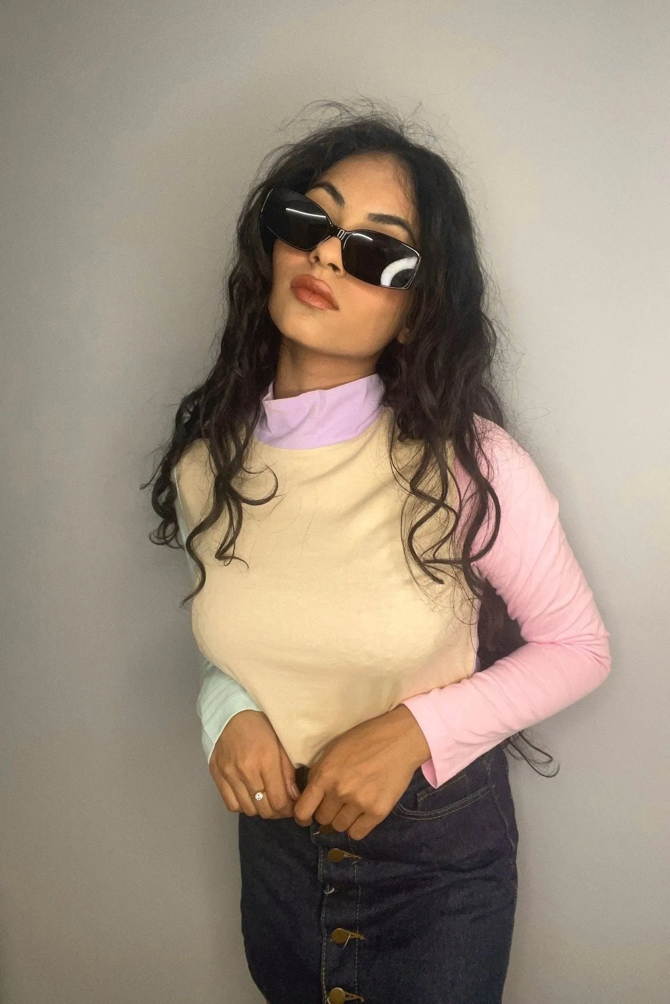 Pastel Highneck Top