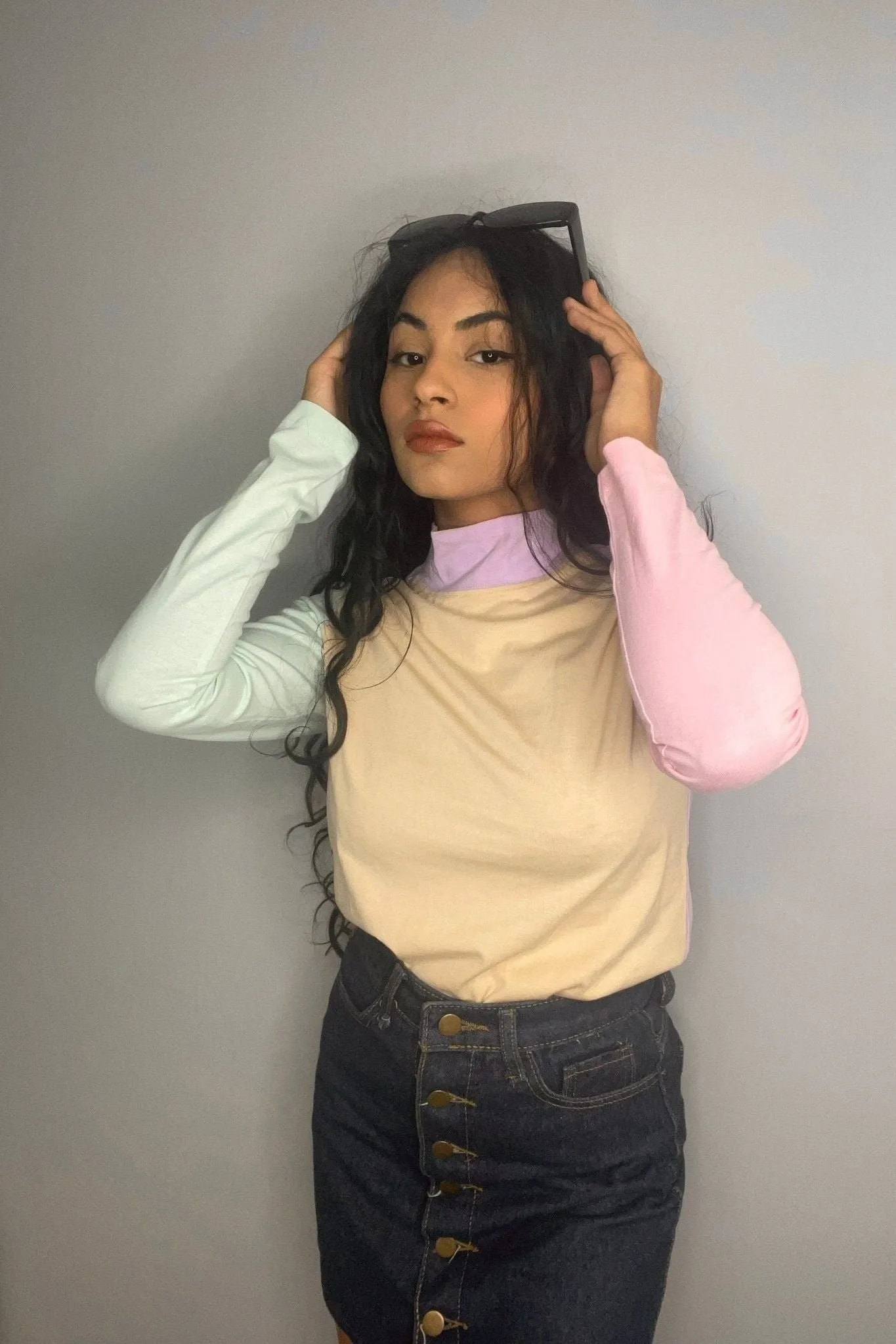 Pastel Highneck Top
