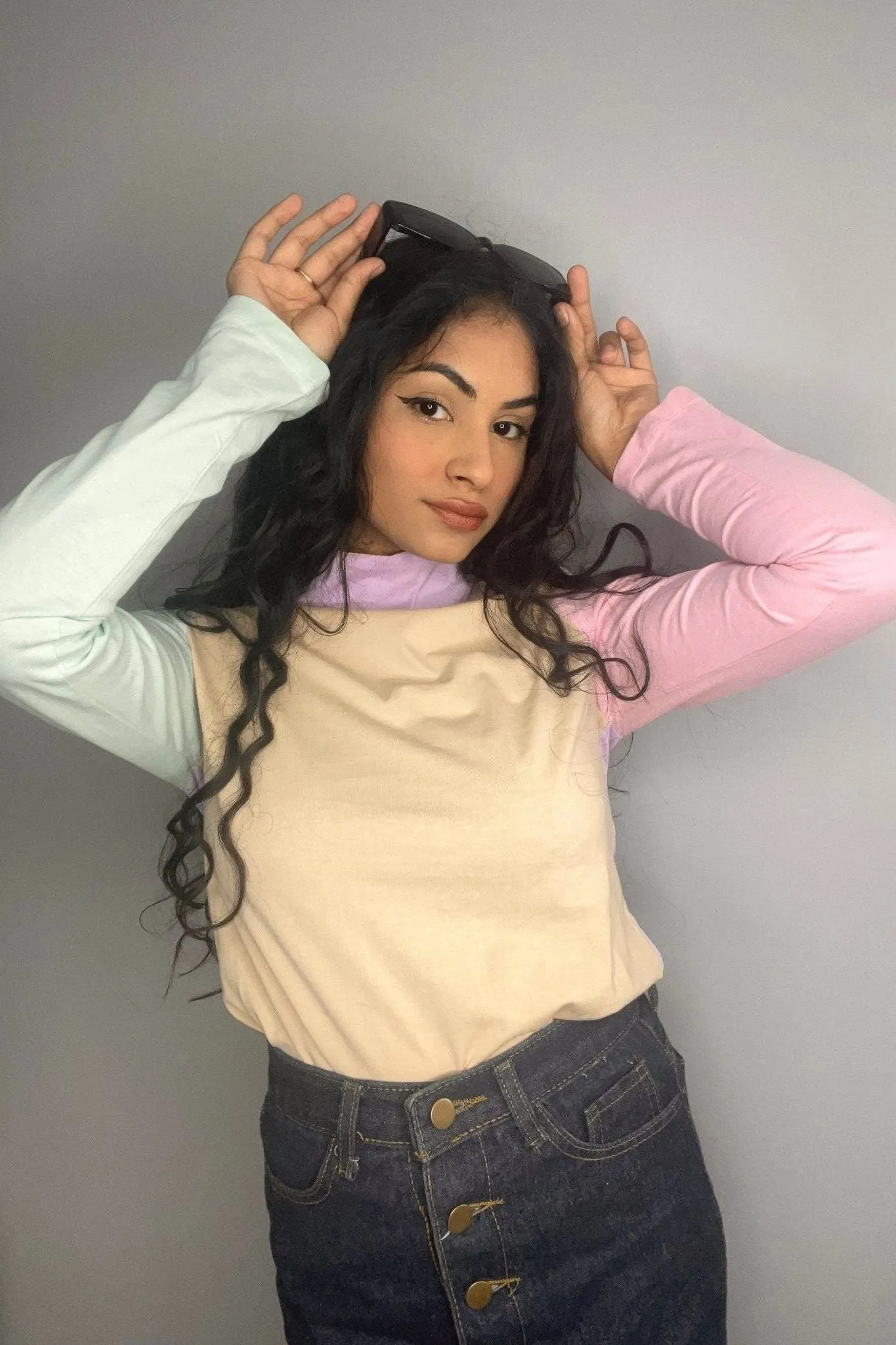 Pastel Highneck Top