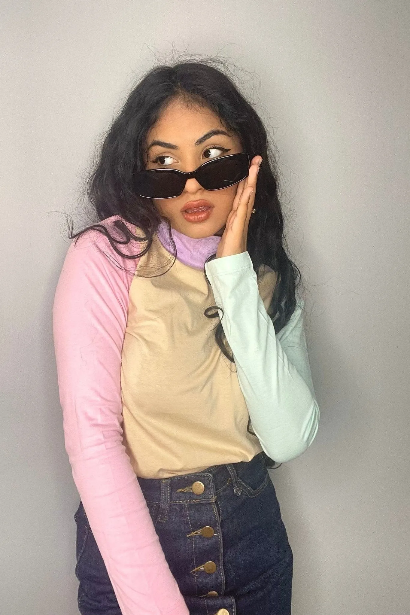 Pastel Highneck Top