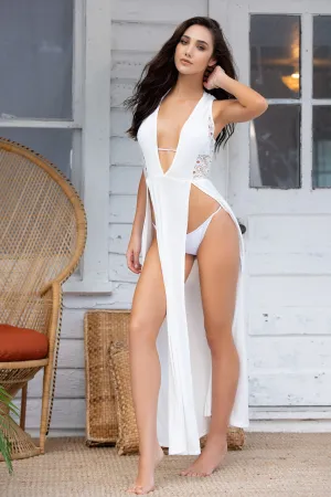 Plunging Beach Cover Up