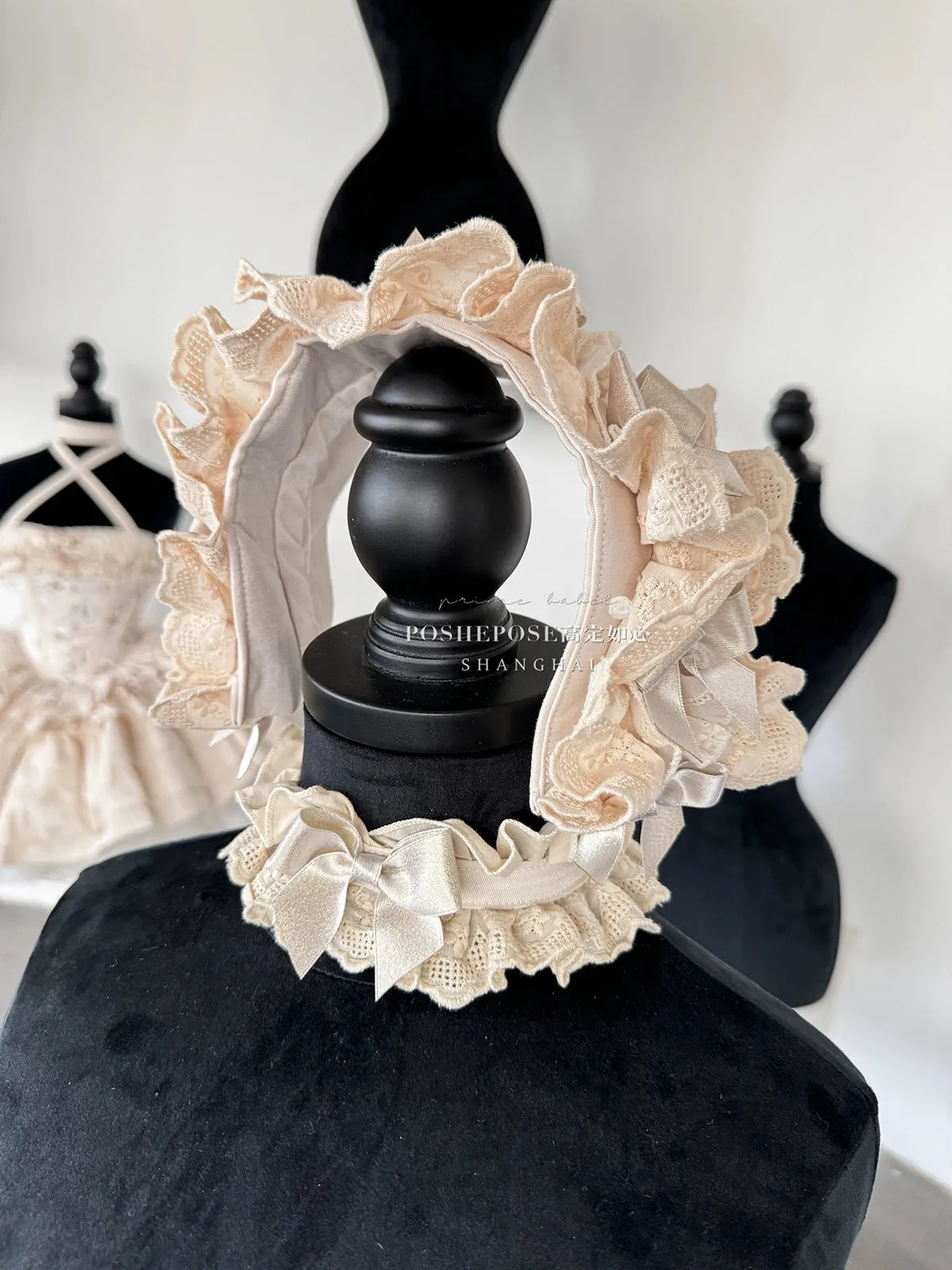 POSHEPOSE~Celadon Overture~Sleeveless Princess Lolita Skirt Suit Fishbone Top Tiered SK