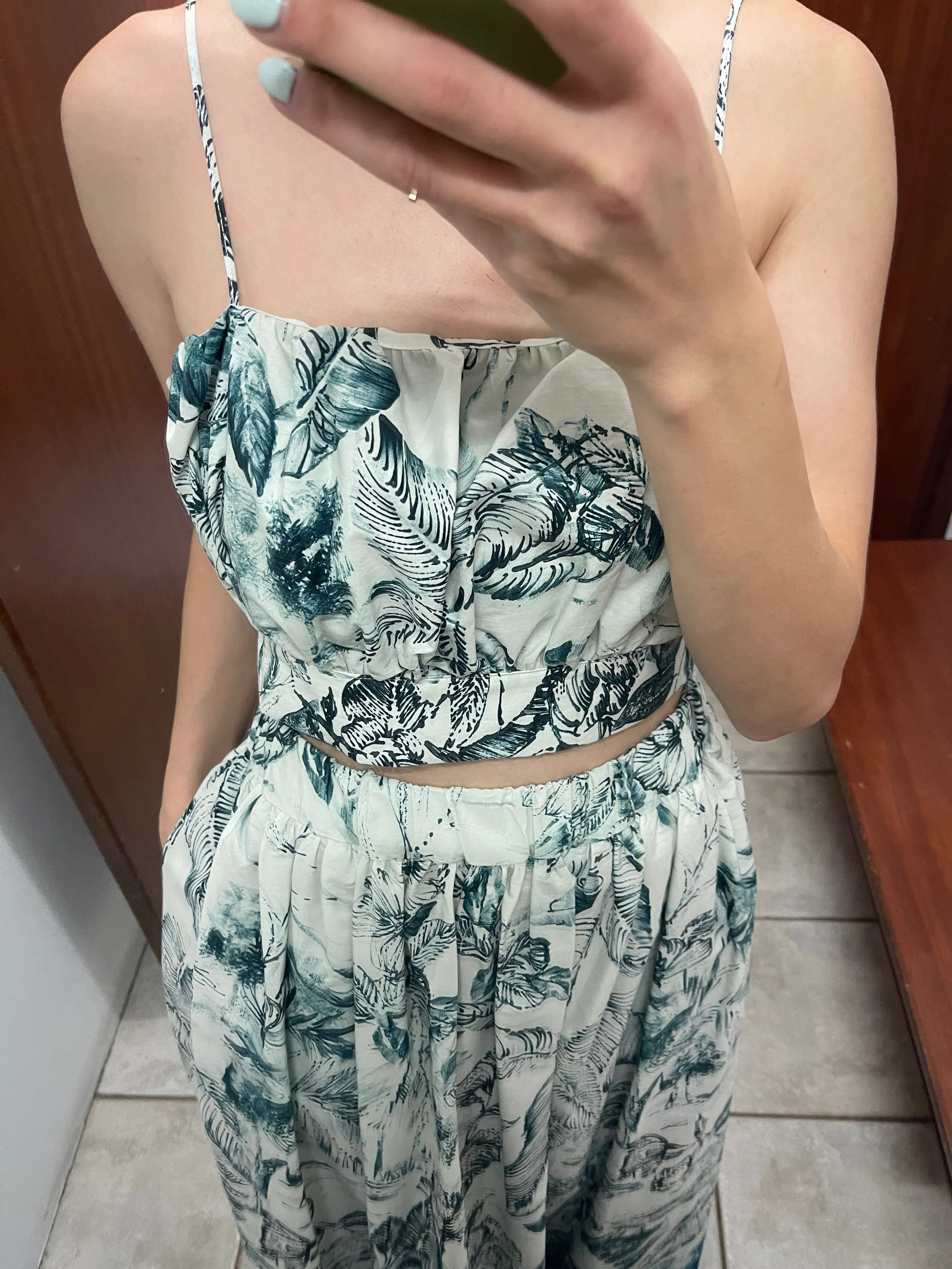 Printed crop top