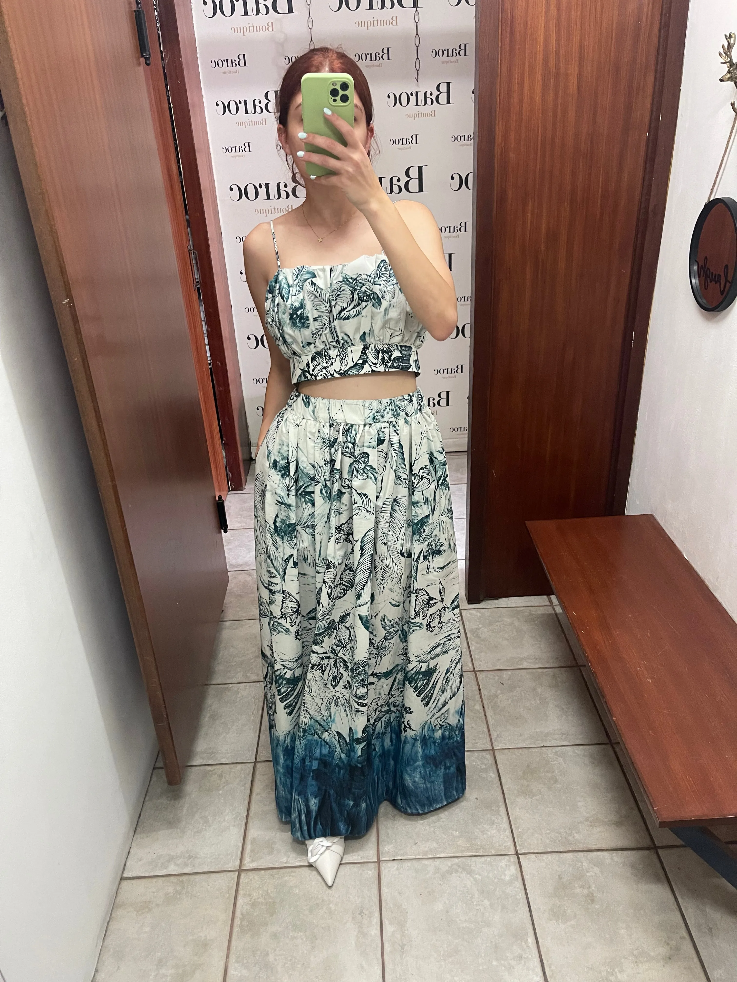 Printed crop top